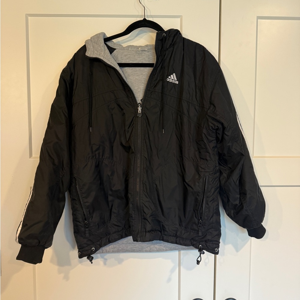 Adidas Men's reversible windbreaker zip up jacket
